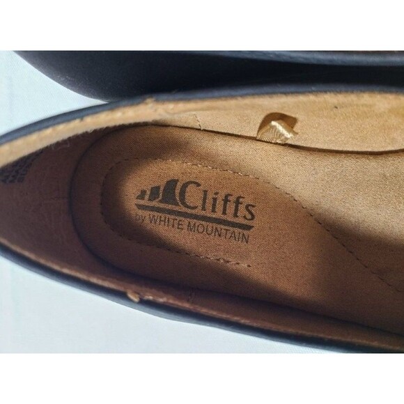 Cliffs by White Mountain Black Flats Size 7M Slip-On Comfort Shoes Round Toe - Picture 5 of 6